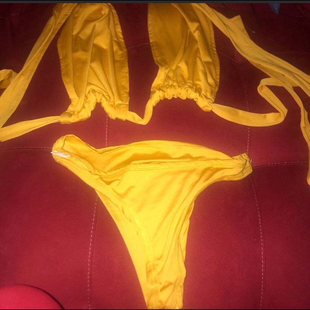 Yellow Multiway (String) Swimsuit - image 4